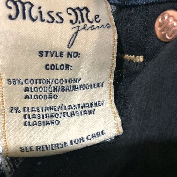 MISS ME DISTRESSED BOOT CUT JEANS SIZE 26 - Picture 10 of 11